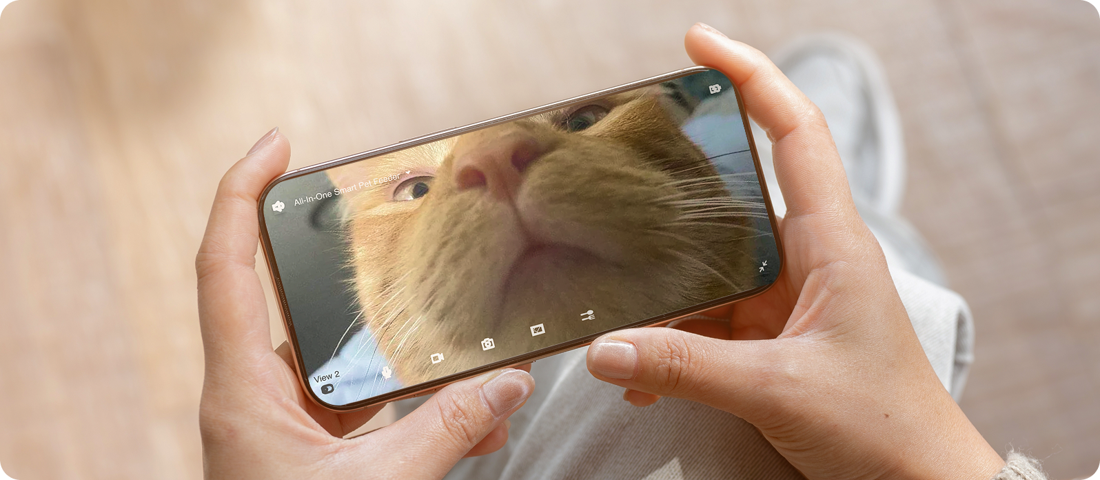 Happy pet and owner