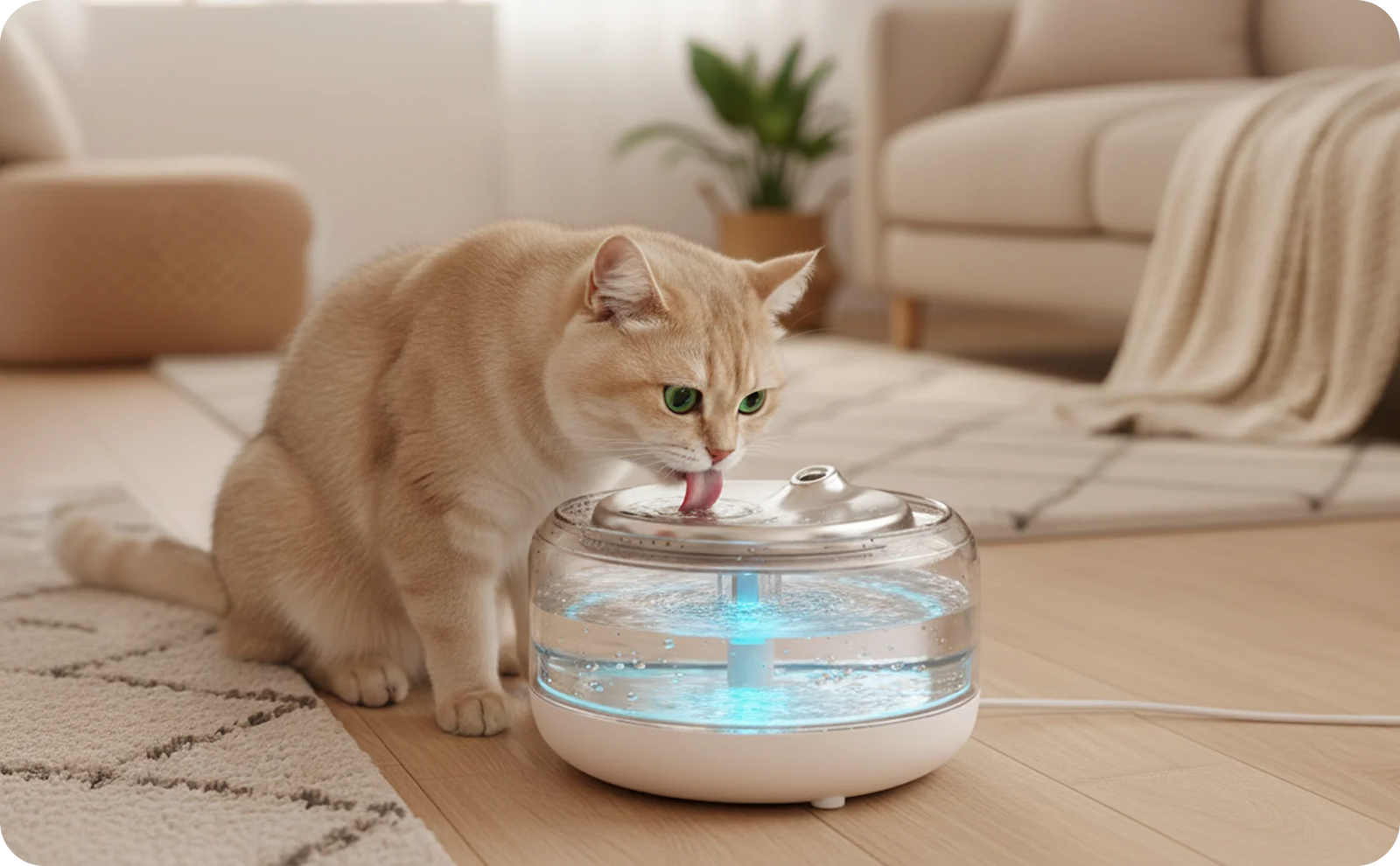 cat-drinking-clean-water-from-fountain