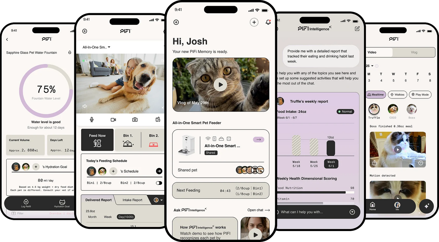 myPiFi app screens